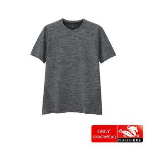 Kaus Hitam Melange Pria Mulus